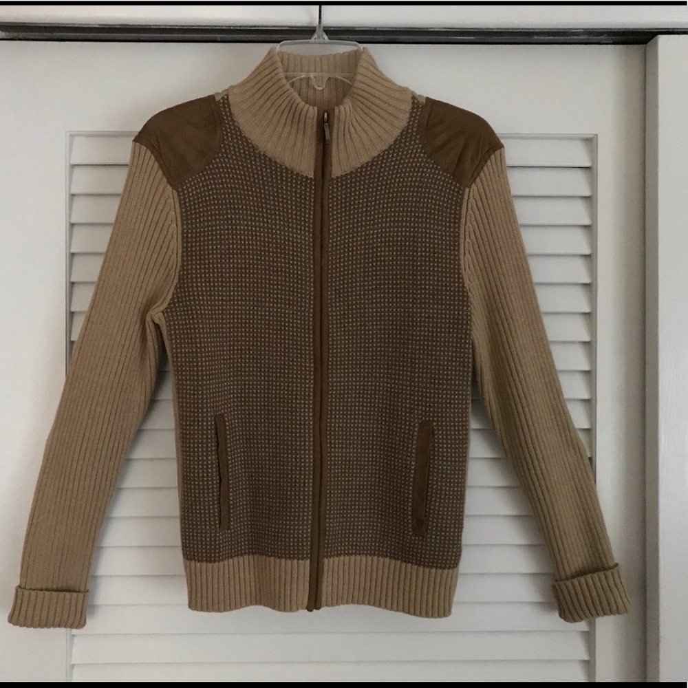 Ralph Loren classic country style zipper cardigan.